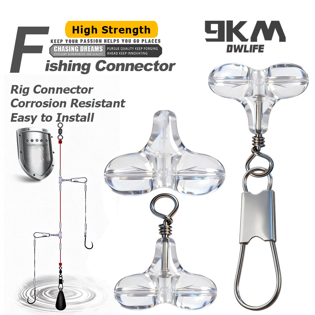 Fishing Lure Accessories - 9KM T Shape Fishing Cross Beads