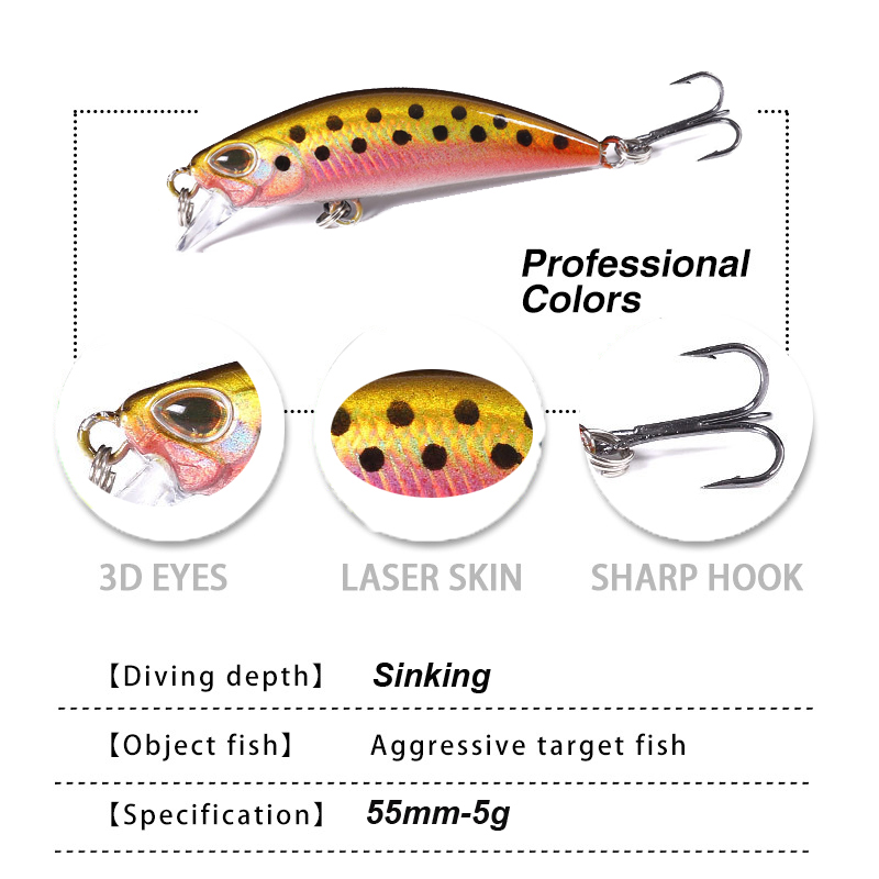 WESTBASS 1PX Micro Minnow Lure - огляд і ціна Fishing Lure Spinner