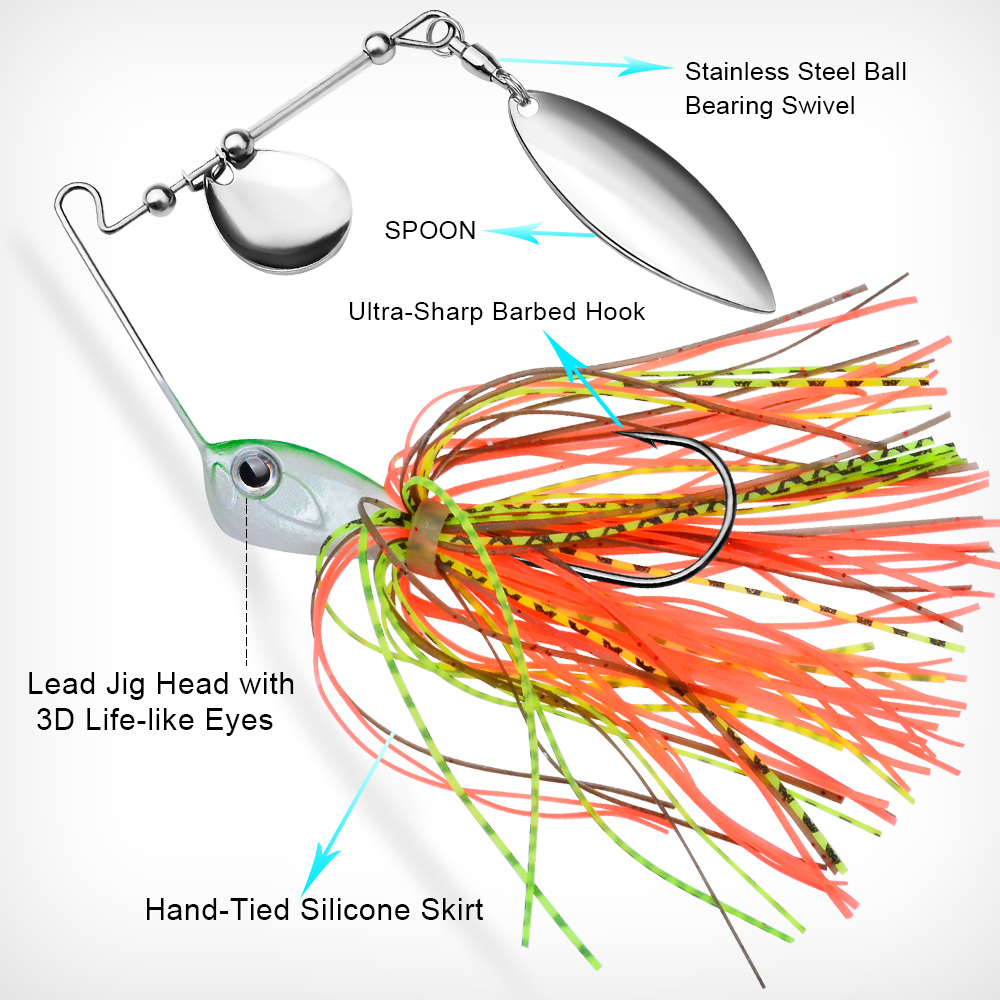 Proberos 10/14g Spinner Bait F - огляд і ціна Fishing Lure Blade Bait