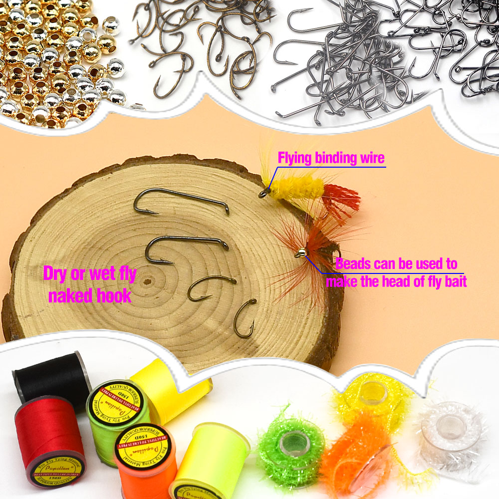 MNFT Beginner Fly Tying Materi - огляд і ціна Fishing Lure Kit