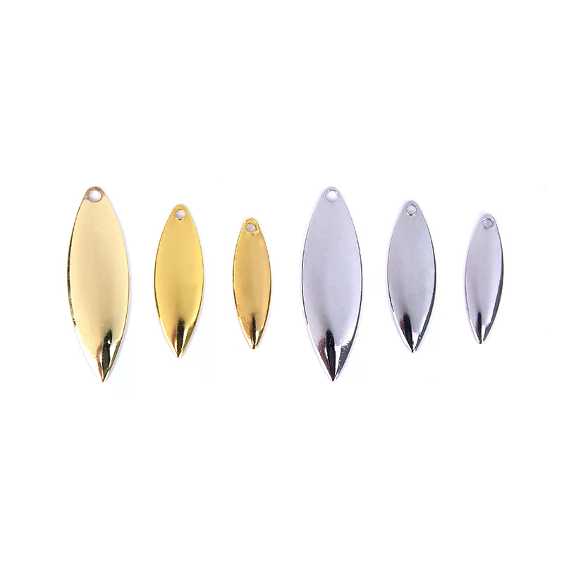 50pcs Willow Spinner Blades Sm - огляд і ціна Fishing Lure Blade Bait