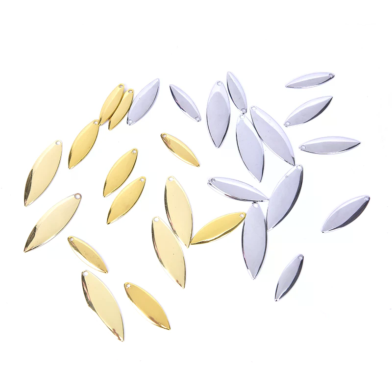 50pcs Willow Spinner Blades Sm - огляд і ціна Fishing Lure Blade Bait