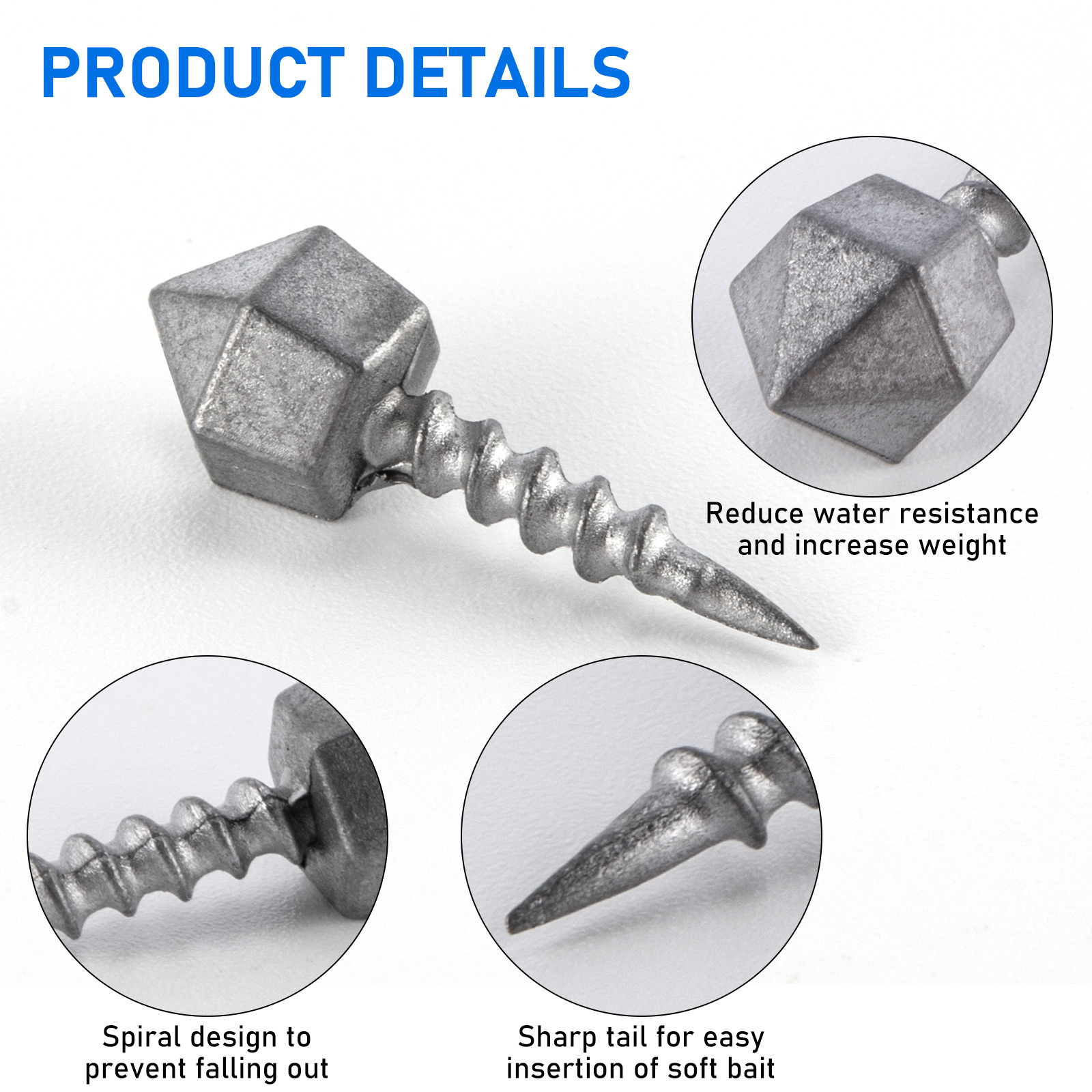 10pcs Fishing Insert Weight Si - огляд і ціна Fishing Lure Accessories