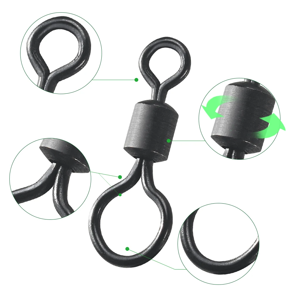 100pcs Carp Fishing Swivel Big - огляд і ціна Fishing Lure Accessories