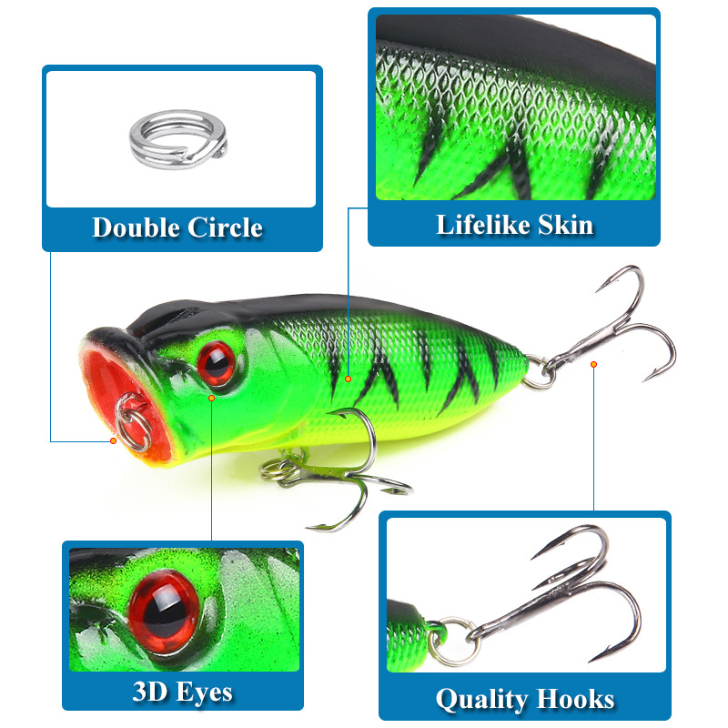 6pcs 6colors（opp bag）/5pcs 5co - огляд і ціна Fishing Lure Topwater