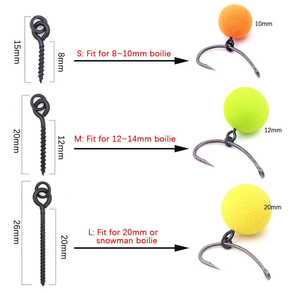 20pcs Carp Fishing Boilie Clip - огляд і ціна Fishing Lure Accessories